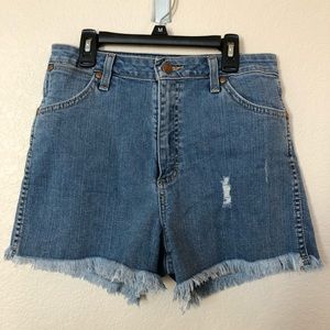 Wrangler x ModCloth Cut Off High Waisted Shorts